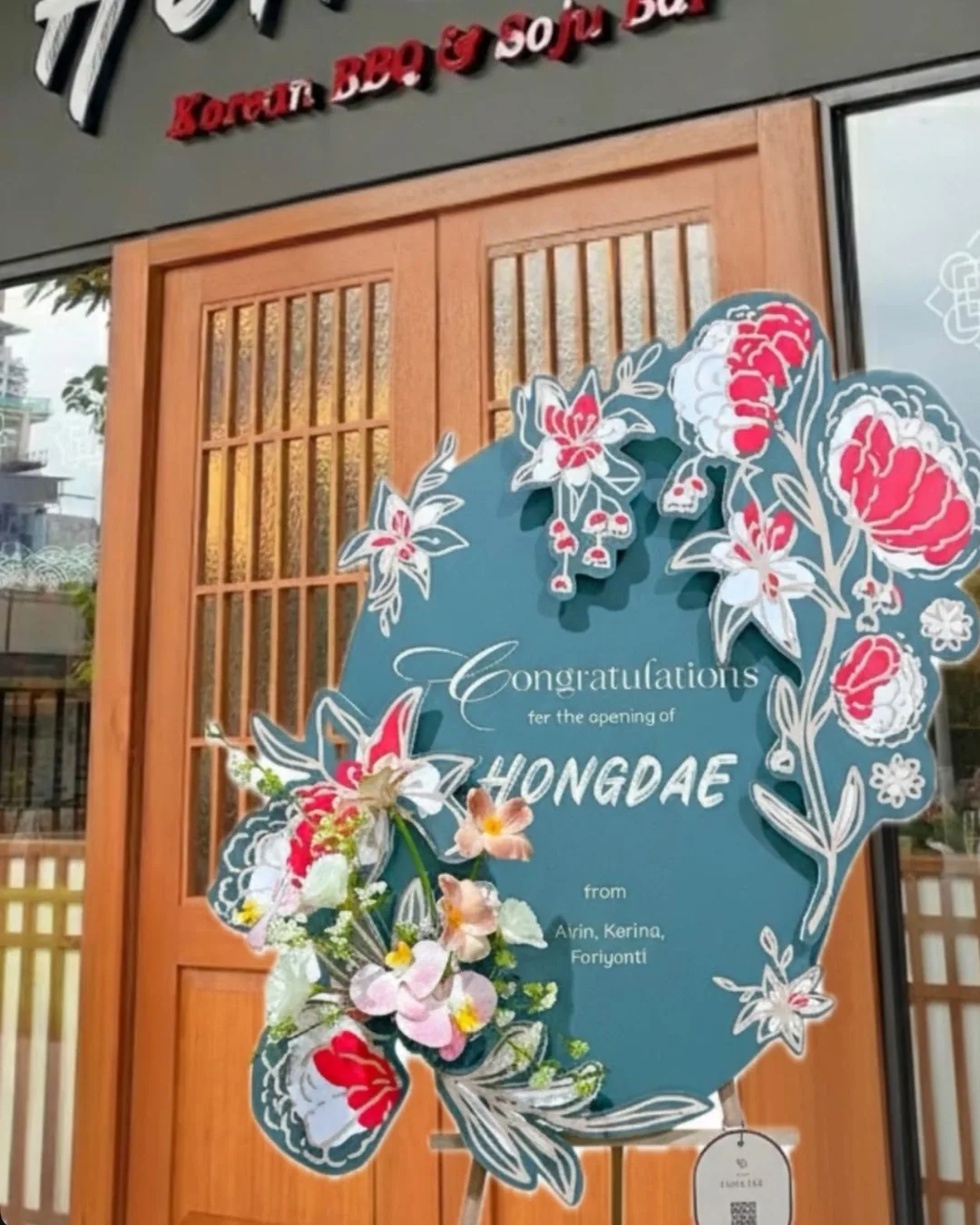 Pilihan warna papan bunga